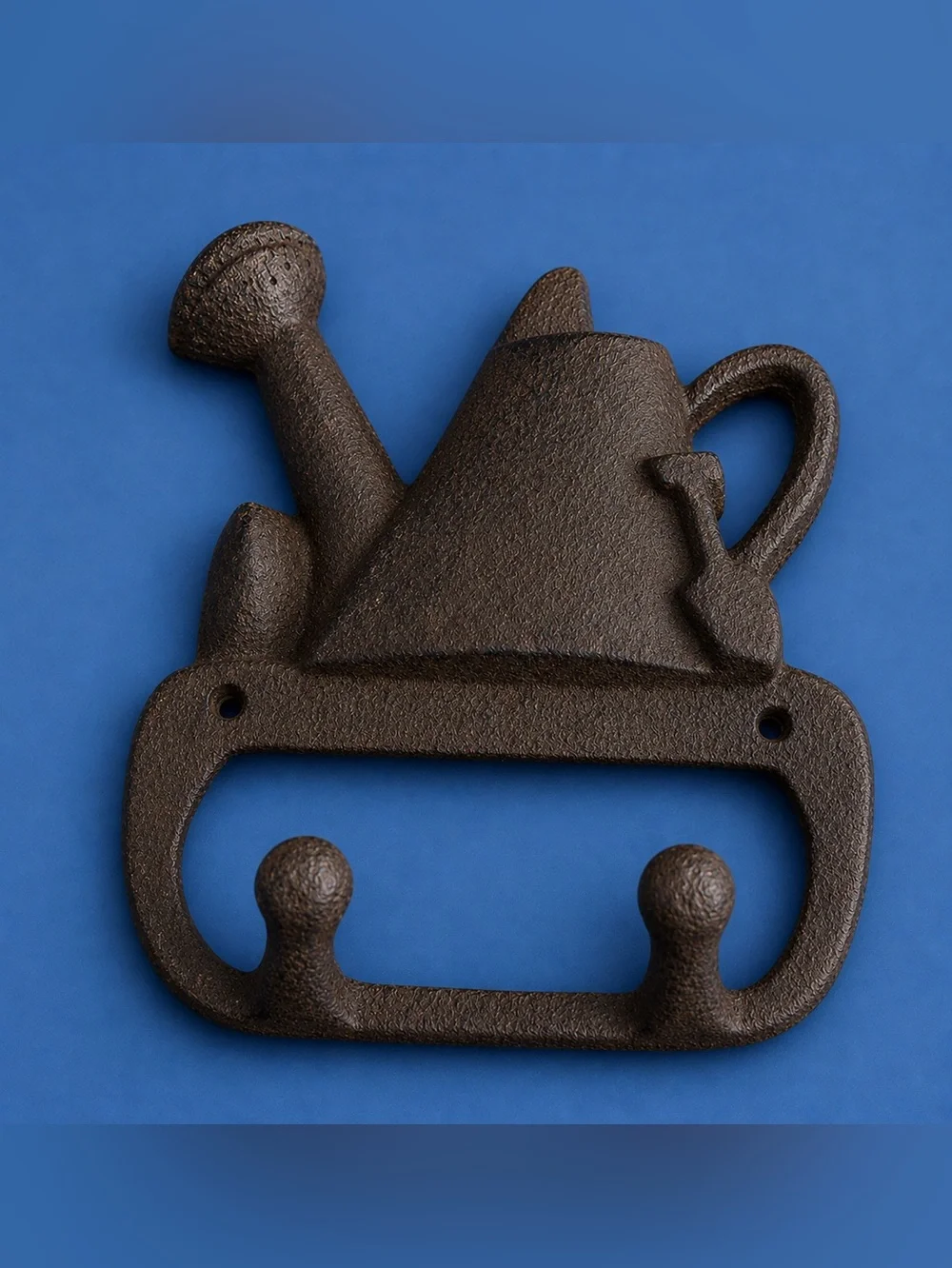 Rustic Cast Iron Watering Can Wall Hook-Farmhouse
